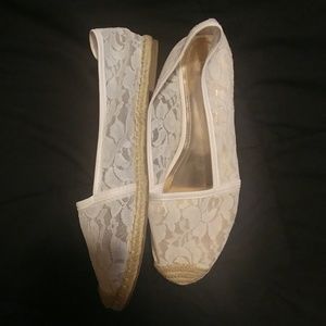 Jennifer Lopez Shoes - Jennifer Lopez white espadrilles Jennifer Lopez Shoes - Jennifer Lopez white espadrilles